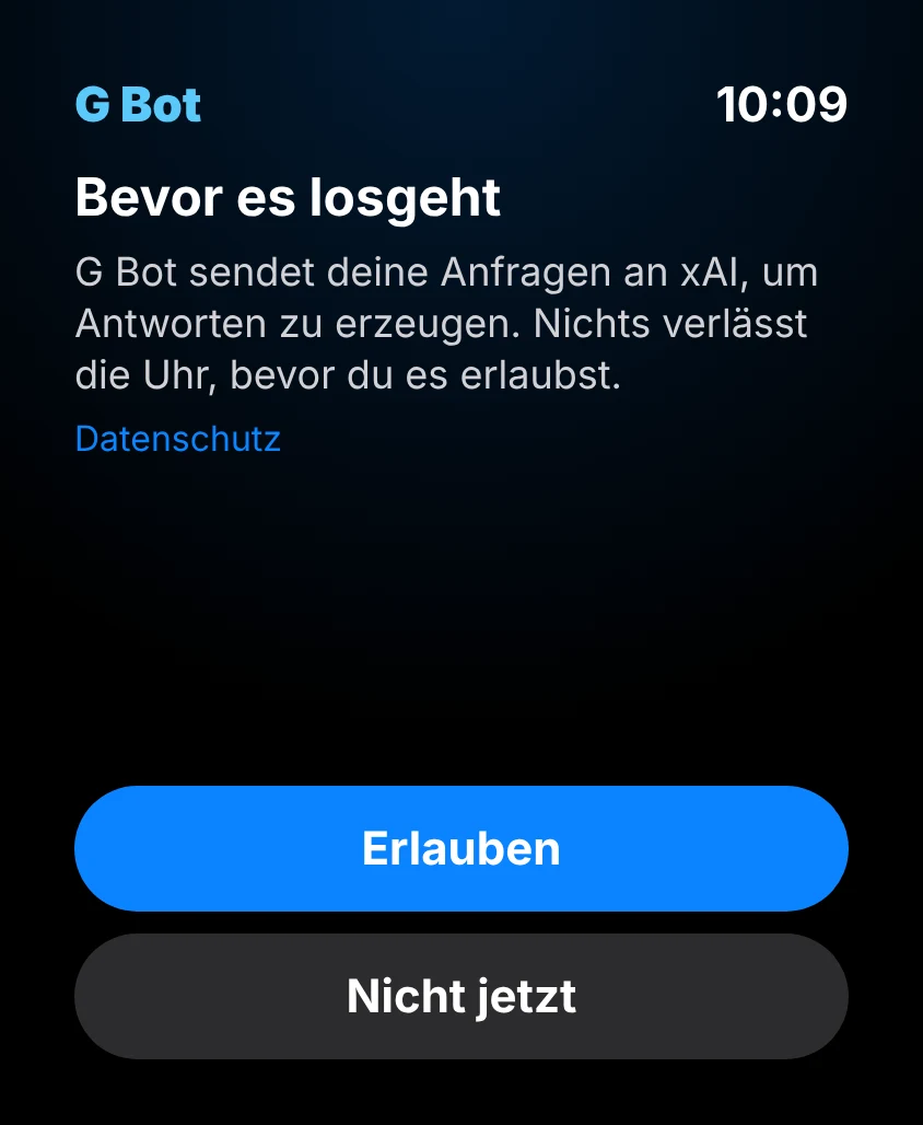 G Bot – KI-Einwilligung