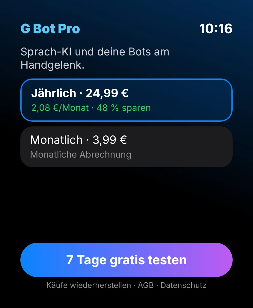 G Bot – Pro & Gratis-Test