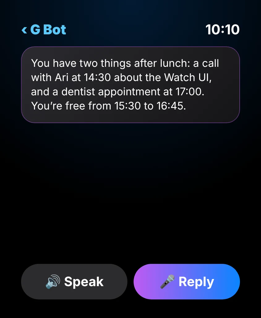 G Bot – Answer