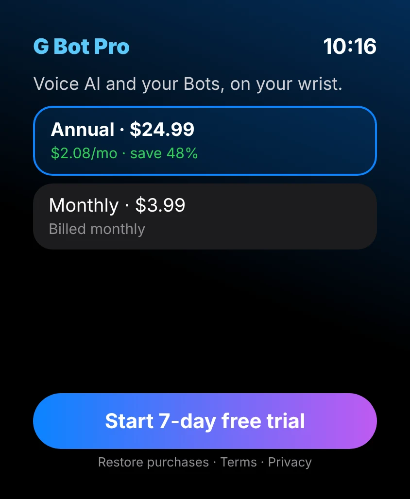 G Bot – Pro & free trial