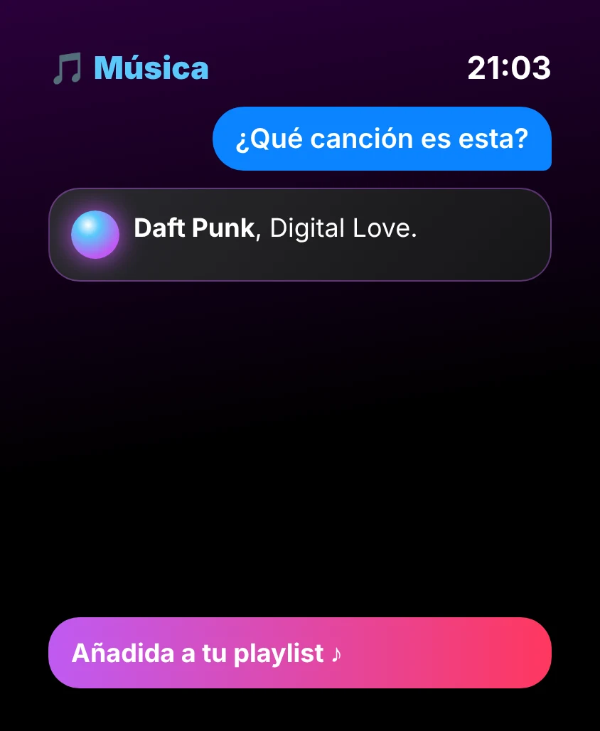 G Bot – Música: Daft Punk, Digital Love. Añadida a tu playlist ♪