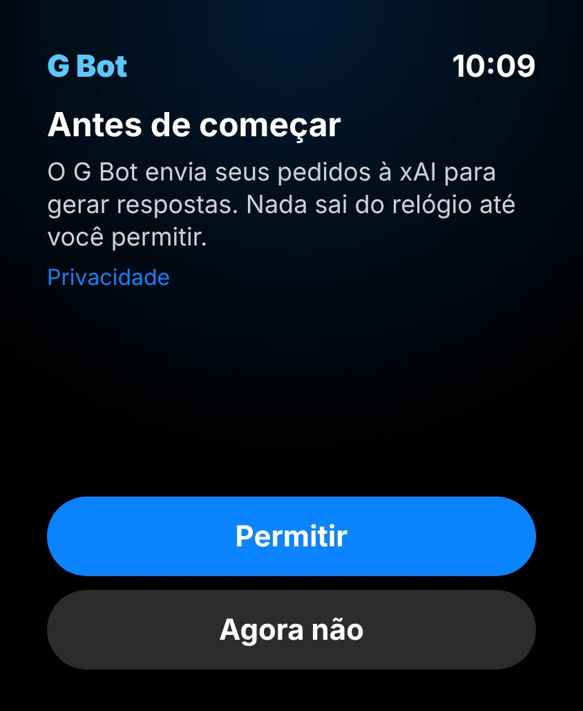 G Bot – Consentimento de IA